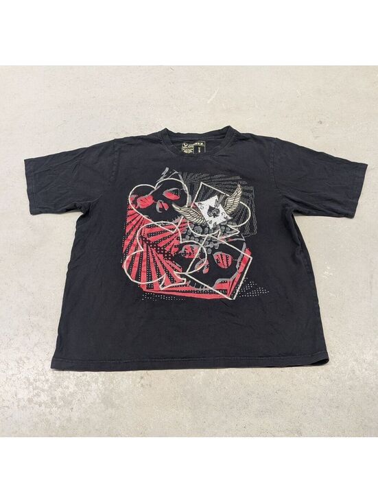 Avirex Other - Y2K Avirex Heart and Skull Cards Studded Black T-shirt